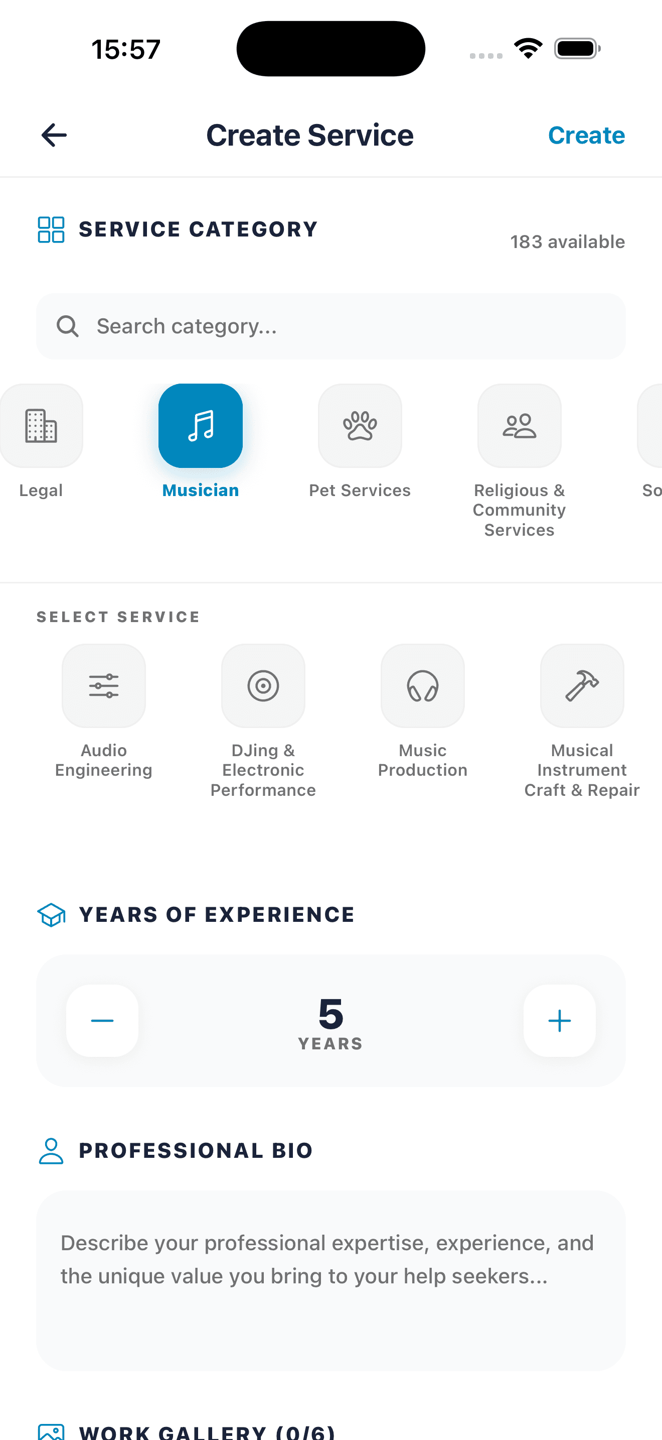 Ayudame App Screen 13 - Screen 13 - Account Settings